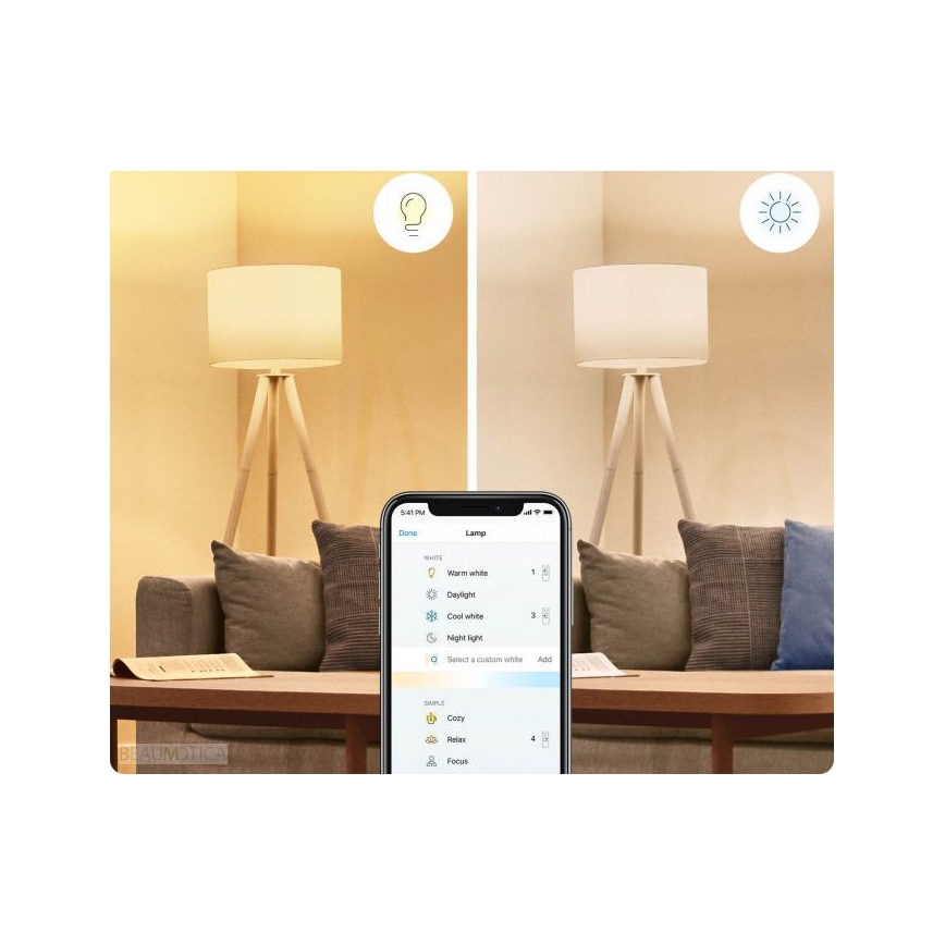 SET 2x LED Zatemnitvena žarnica A60 E27/8W/230V 2700-6500K CRI 90 Wi-Fi - WiZ