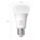 SET 2x LED Zatemnitvena žarnica Philips Hue White And Color Ambiance A60 E27/9W/230V 2000-6500K