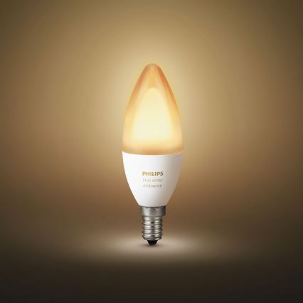 KOMPLET 2x LED Zatemnitvena žarnica Philips HUE WHITE AMBIANCE E14/6W/230V