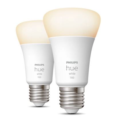 SET 2x LED Zatemnitvena žarnica Philips Hue WHITE E27/9,5W/230V 2700K