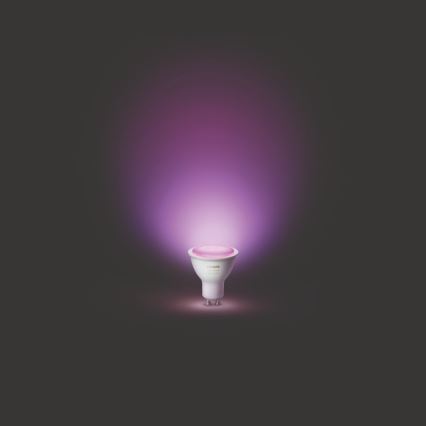 KOMPLET 2x LED Zatemnitvena žarnica Philips HUE WHITE AND COLOR AMBIANCE GU10/5,7W/230V