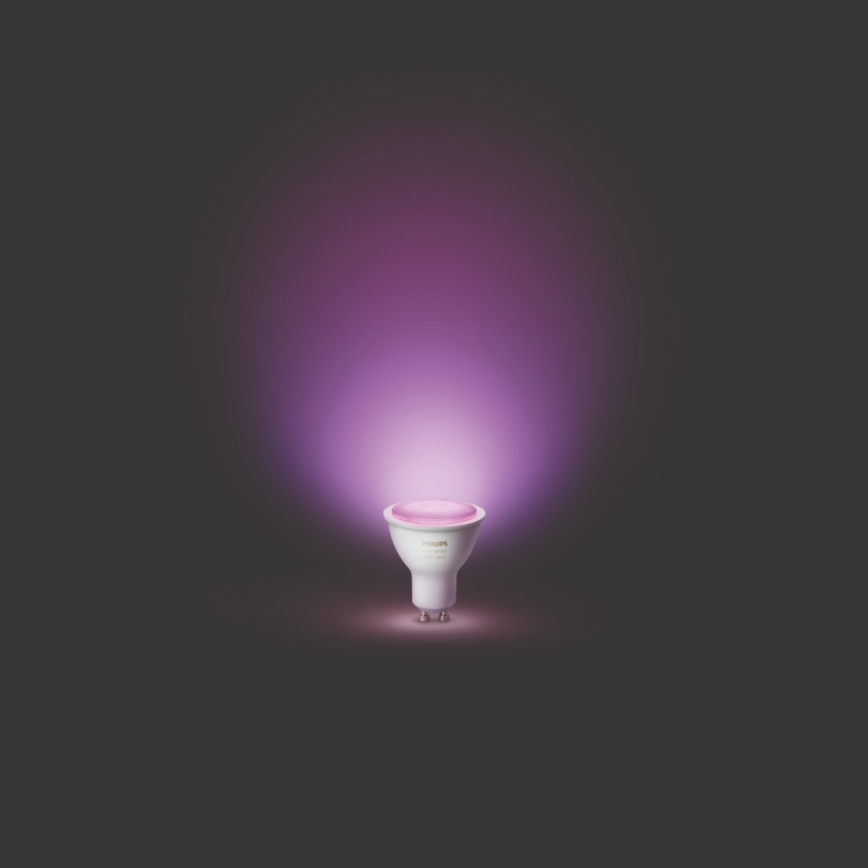 KOMPLET 2x LED Zatemnitvena žarnica Philips HUE WHITE AND COLOR AMBIANCE GU10/5,7W/230V