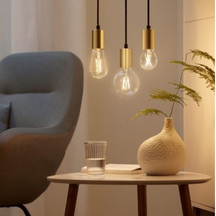 SET 2x LED Zatemnitvena žarnica VINTAGE FILAMENT A60 E27/6,7W/230V 2700-6500K CRI 90 Wi-Fi - WiZ