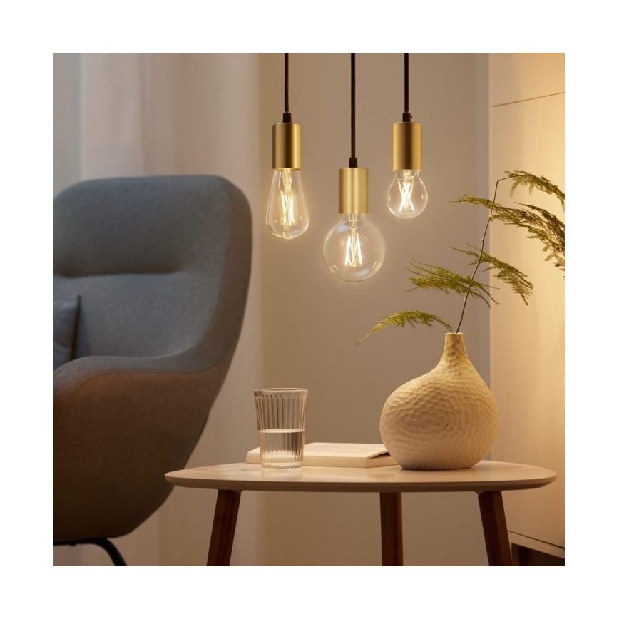 SET 2x LED Zatemnitvena žarnica VINTAGE FILAMENT A60 E27/6,7W/230V 2700-6500K CRI 90 Wi-Fi - WiZ