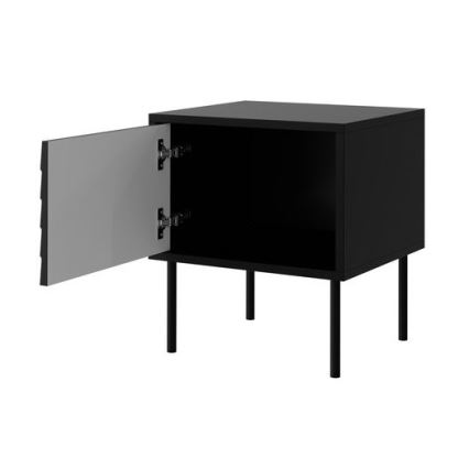 SET 2x Nočna omarica CORTINA 51x45 cm črna