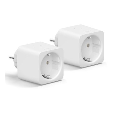 SET 2x Pametna vtičnica Philips Hue Pametni vtičnica EU SCHUKO