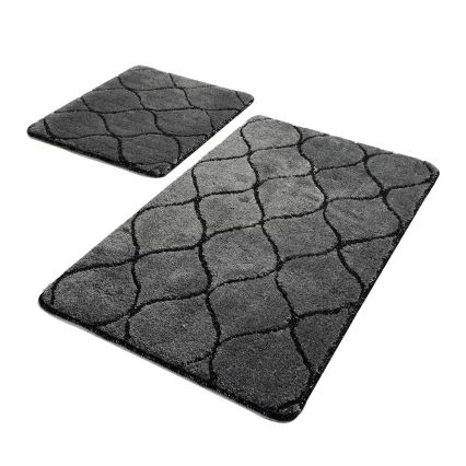 SET 2x Podloga za kopalnico INFINITY 60/100 cm antracit