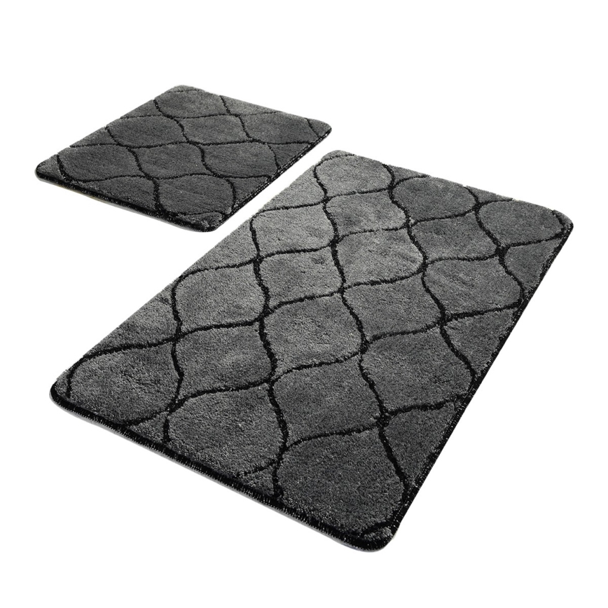 SET 2x Podloga za kopalnico INFINITY 60/100 cm antracit