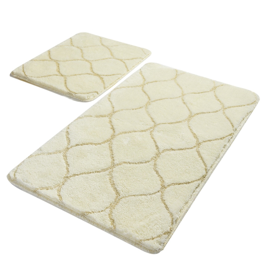 SET 2x Podloga za kopalnico INFINITY 60/100 cm bež
