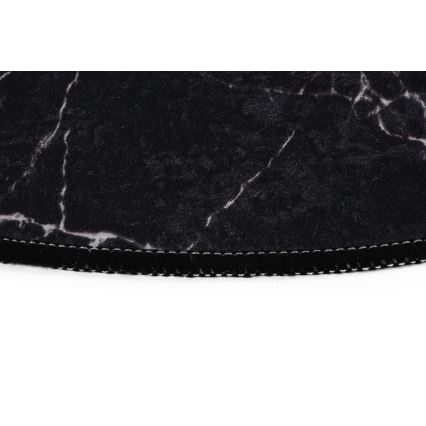 SET 2x Podloga za kopalnico MARBLE 50x60/60x100 cm črna