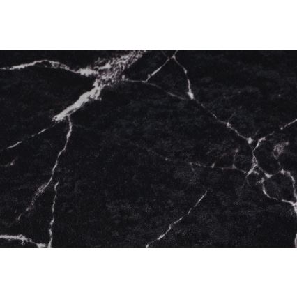 SET 2x Podloga za kopalnico MARBLE 50x60/60x100 cm črna