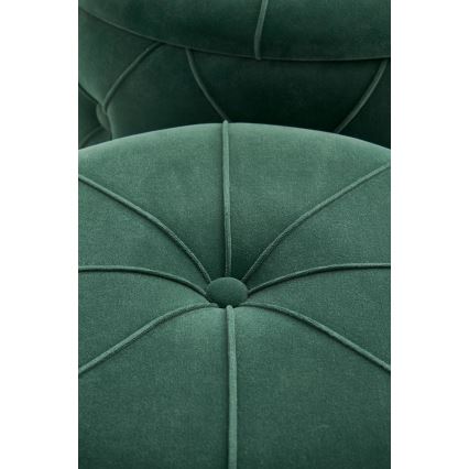 SET 2x Tabure POLLY pr. 40/44 cm zelena/zlata