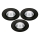 SET 3x LED Kopalniška vgradna svetilka LED/5,5W/230V 2700K IP65 črna