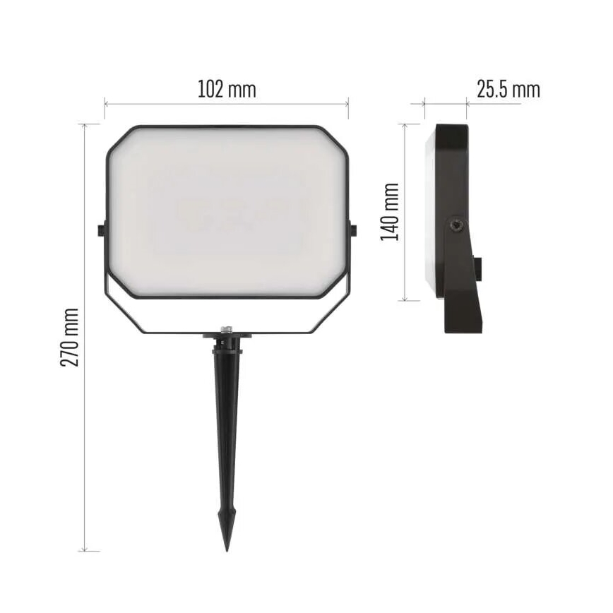 SET 3x LED RGBIC Zatemnitvena zunanji reflektorska GoSmart LED/14W/230V 3000-6500K IP65 Wi-Fi Tuya