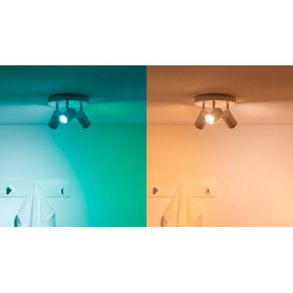 SET 3x LED RGBW Zatemnitvena žarnica PAR16 GU10/4,7W/230V 2200-6500K Wi-Fi - WiZ