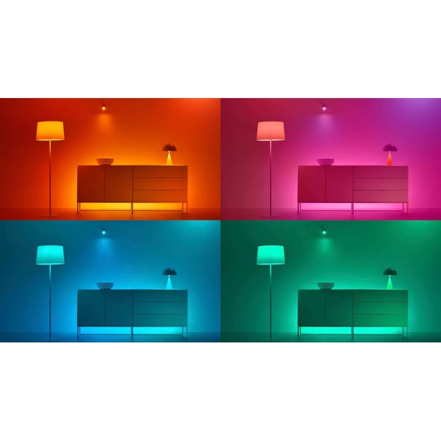 SET 3x LED RGBW Zatemnitvena žarnica PAR16 GU10/4,7W/230V 2200-6500K Wi-Fi - WiZ
