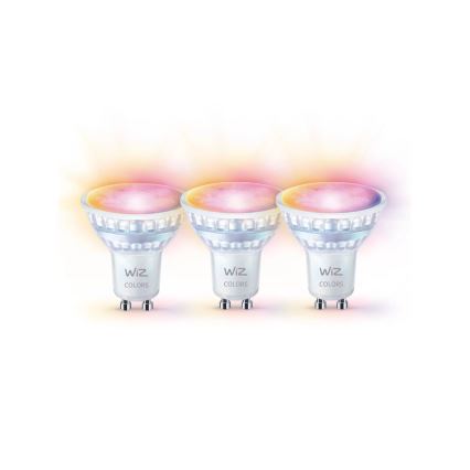 SET 3x LED RGBW Zatemnitvena žarnica PAR16 GU10/4,7W/230V 2200-6500K Wi-Fi - WiZ