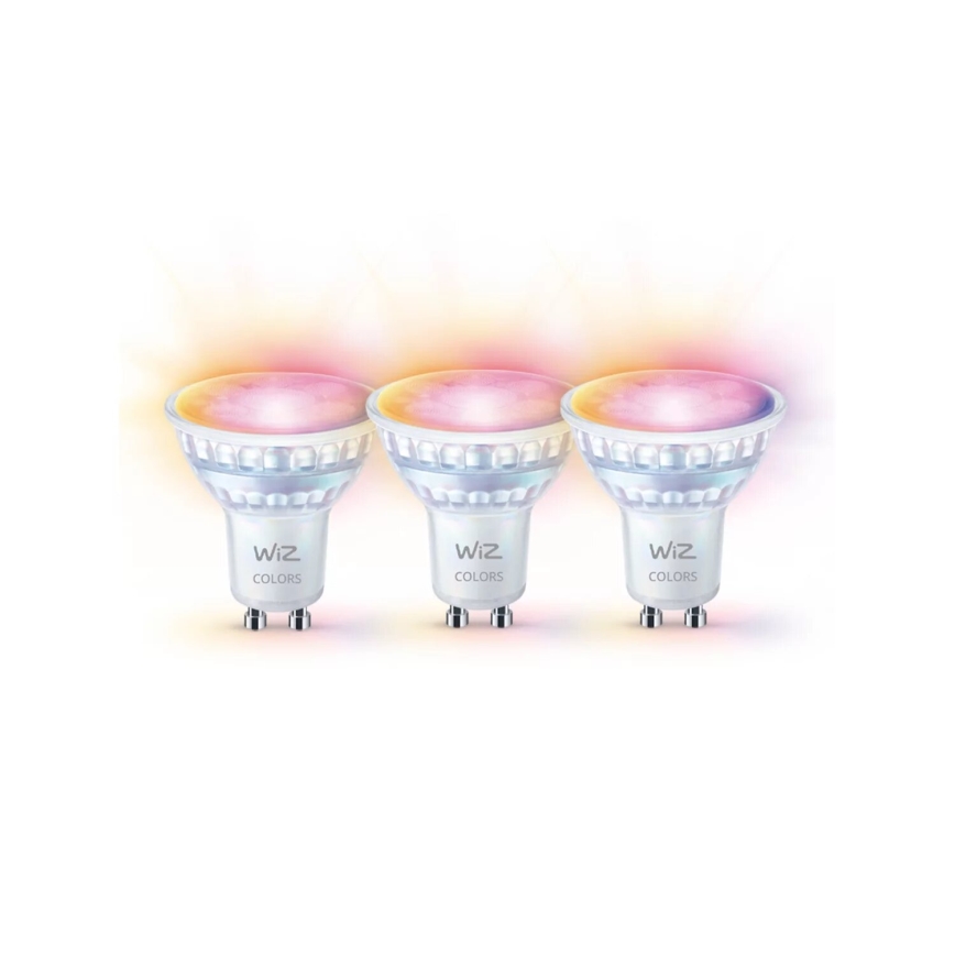 SET 3x LED RGBW Zatemnitvena žarnica PAR16 GU10/4,7W/230V 2200-6500K Wi-Fi - WiZ