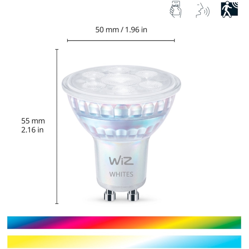 SET 3x LED RGBW Zatemnitvena žarnica PAR16 GU10/4,7W/230V 2200-6500K Wi-Fi - WiZ