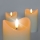 SET 3x LED Sveča iz naravnega voska LED/3xAAA/toplo bela