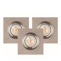 SET 3x LED Vgradna svetilka VITAR 1xGU10/5W/230V CRI 90 beton