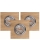 SET 3x LED Vgradna svetilka VITAR 1xGU10/5W/230V CRI 90 hrast