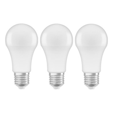 SET 3x LED Žarnica A60 E27/10W/230V 2700K