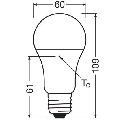 SET 3x LED Žarnica A60 E27/10W/230V 4000K
