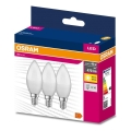 SET 3x LED Žarnica B38 E14/4,9W/230V 3000K - Osram