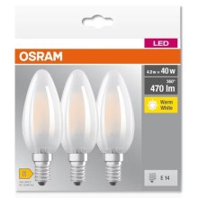 SET 3x LED Žarnica B40 E14/4W/230V 2700K - Osram