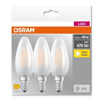 SET 3x LED Žarnica B40 E14/4W/230V 2700K - Osram