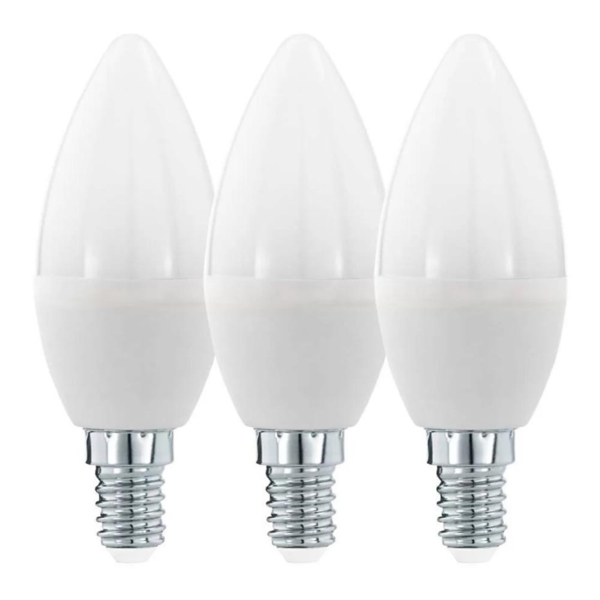 SET 3x LED Žarnica C37 E14/6W/230V 3000K - Eglo 12884