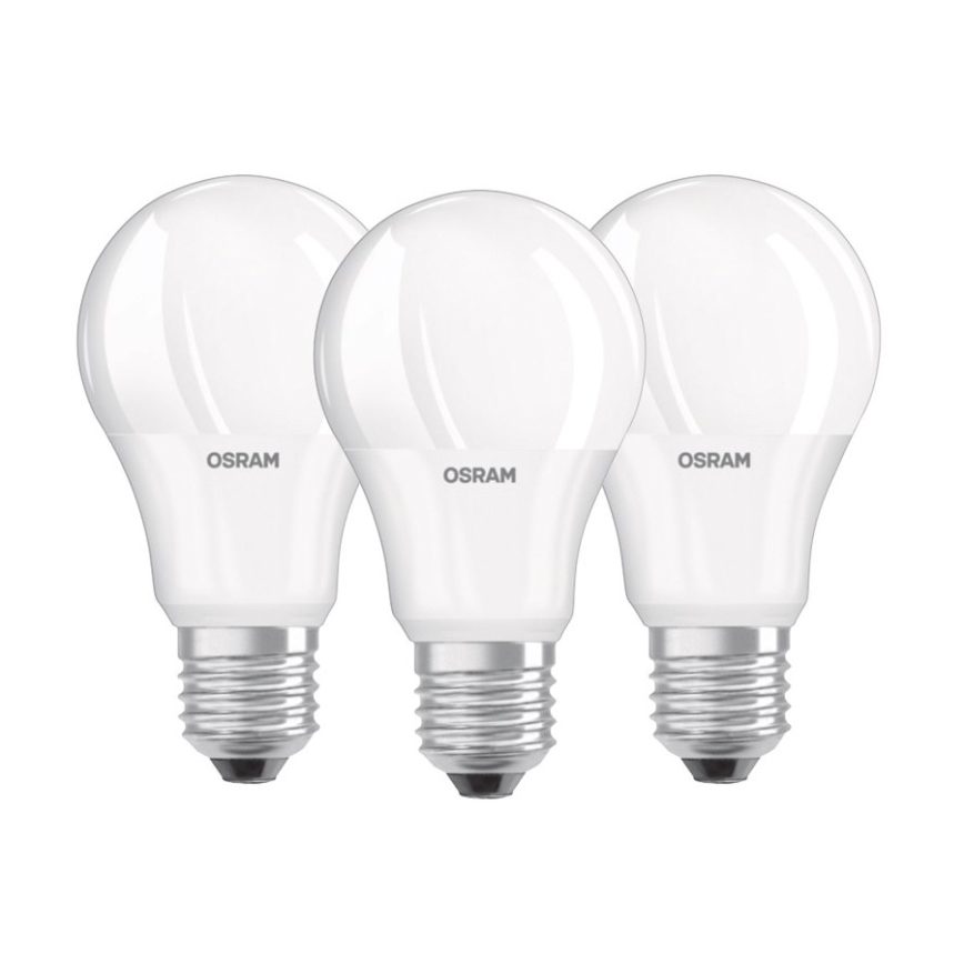 KOMPLET 3x LED Žarnica E27/10,5W/230V - Osram