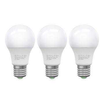 SET 3x LED Žarnica ECOLINE A60 E27/10W/230V 6500K - Brilagi