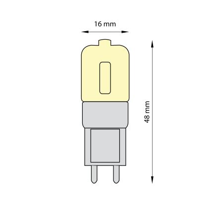SET 3x LED Žarnica ECOLINE G9/2,5W/230V 3000K - Brilagi