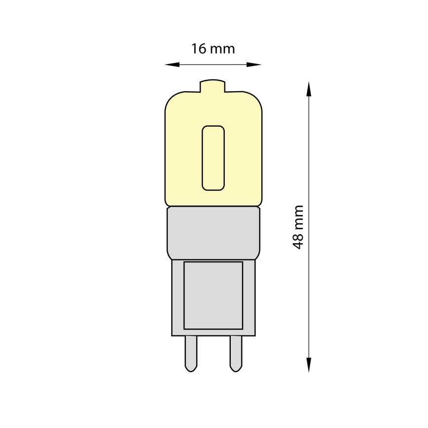 SET 3x LED Žarnica ECOLINE G9/2,5W/230V 3000K - Brilagi