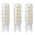 SET 3x LED Žarnica ECOLINE G9/4,5W/230V 3000K - Brilagi