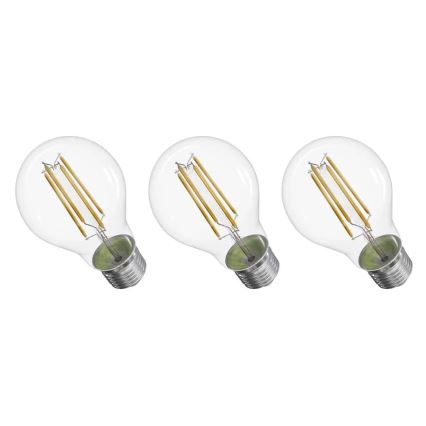 SET 3x LED Žarnica FILAMENT A60 E27/3,8W/230V 2700K Energijski razred A