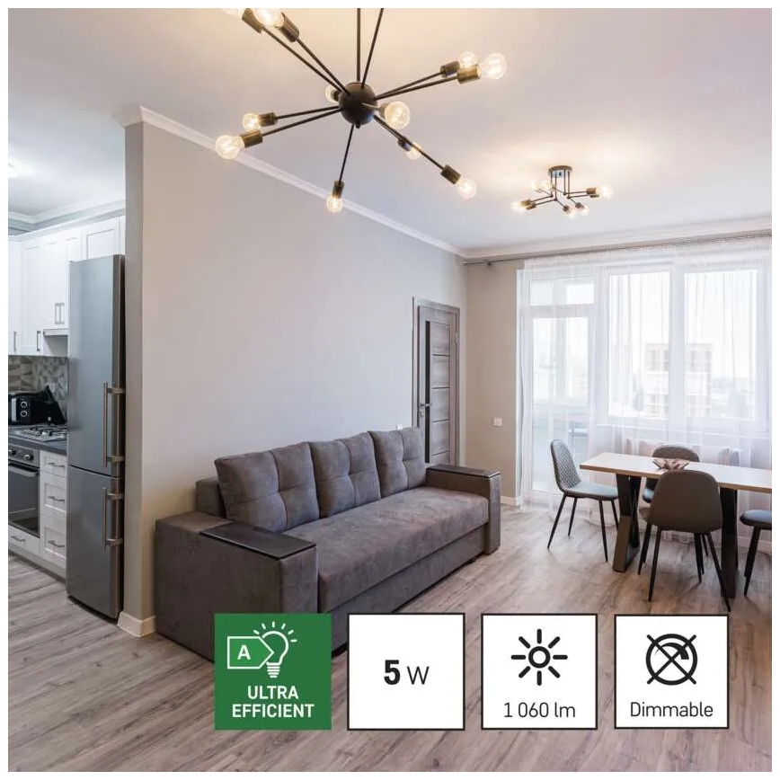 SET 3x LED Žarnica FILAMENT A60 E27/5W/230V 2700K Energijski razred A