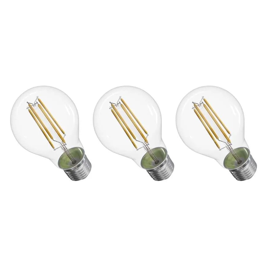 SET 3x LED Žarnica FILAMENT A60 E27/5W/230V 2700K Energijski razred A