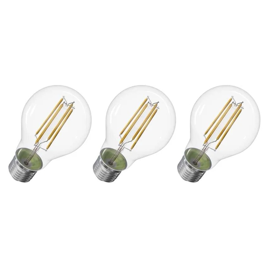 SET 3x LED Žarnica FILAMENT A60 E27/5W/230V 2700K Energijski razred A