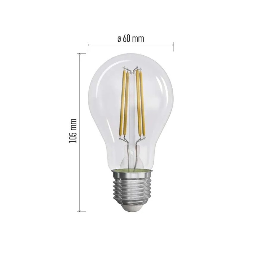 SET 3x LED Žarnica FILAMENT A60 E27/5W/230V 2700K Energijski razred A