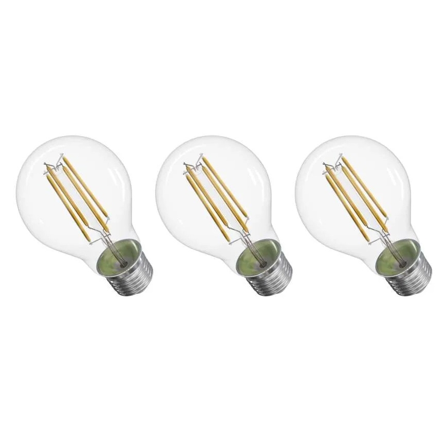 SET 3x LED Žarnica FILAMENT A60 E27/5W/230V 4000K Energijski razred A