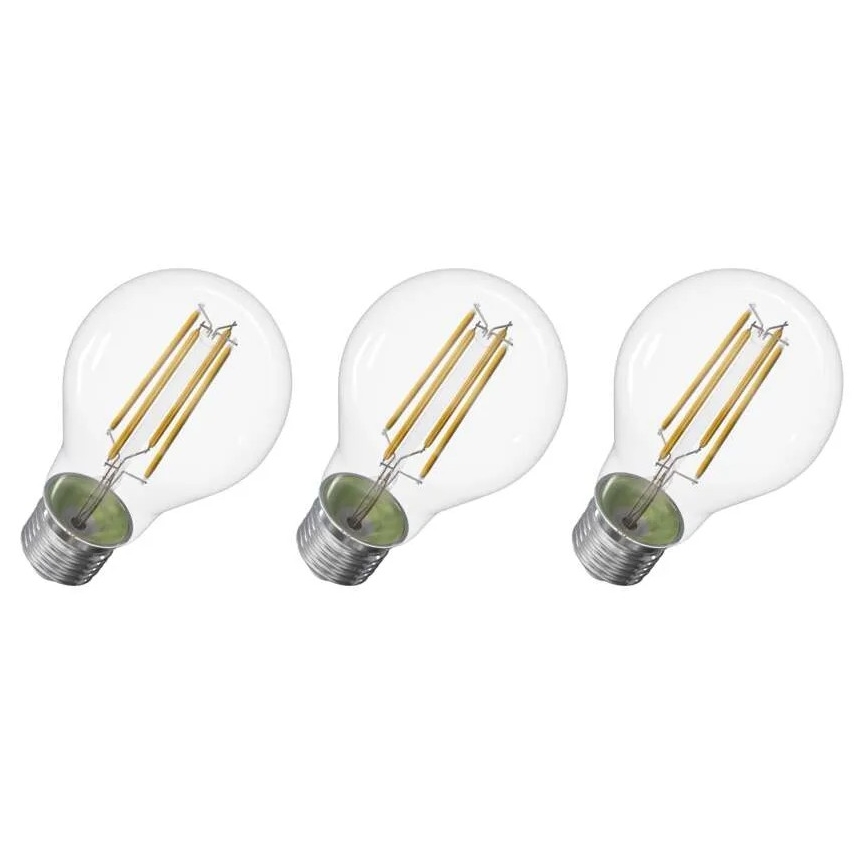SET 3x LED Žarnica FILAMENT A60 E27/5W/230V 4000K Energijski razred A