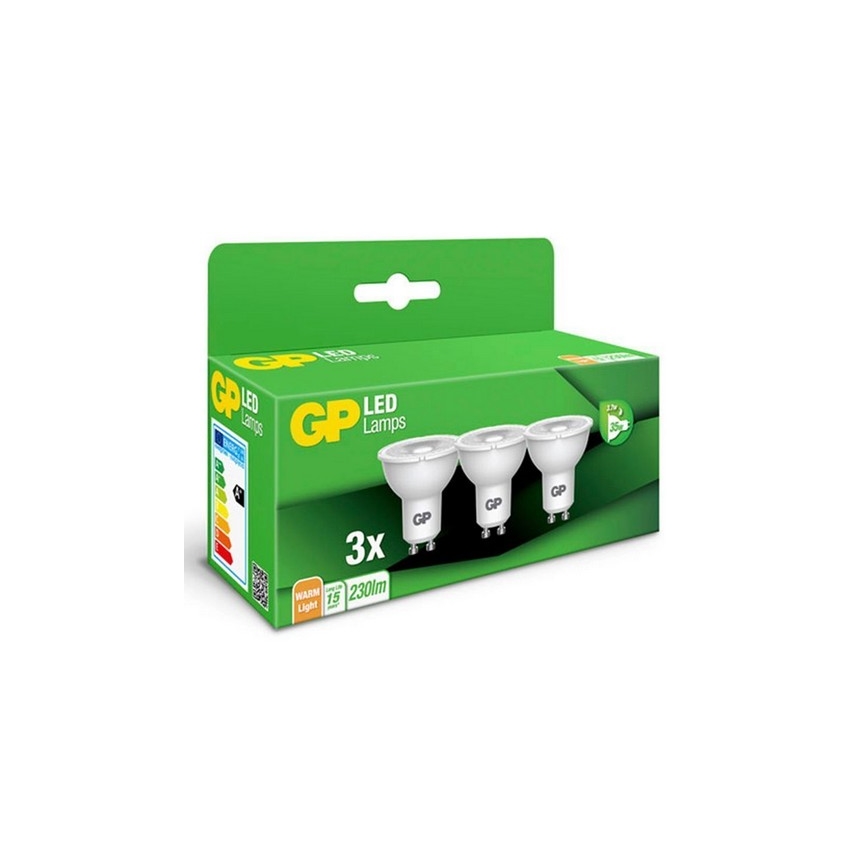 SET 3x LED Žarnica GU10/3,1W/230V 2700K - GP