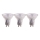 SET 3x LED Žarnica GU10/4,5W/230V 4000K