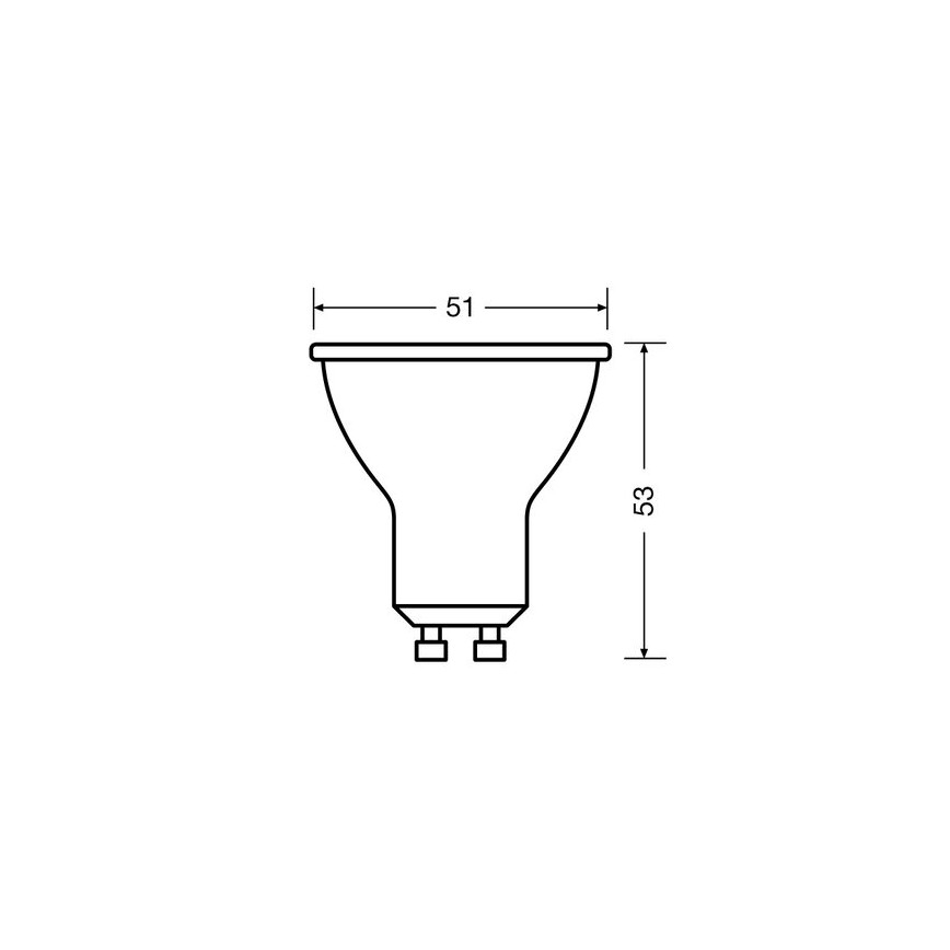 SET 3x LED Žarnica PAR16 GU10/2,6W/230V 2700K - Osram