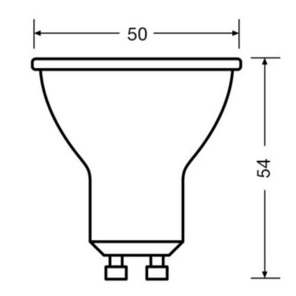 SET 3x LED Žarnica PAR16 GU10/4,5W/230V 2700K - Osram