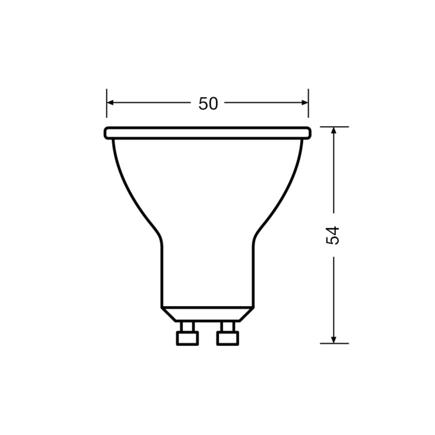 SET 3x LED Žarnica PAR16 GU10/4,5W/230V 6500K 120° - Osram