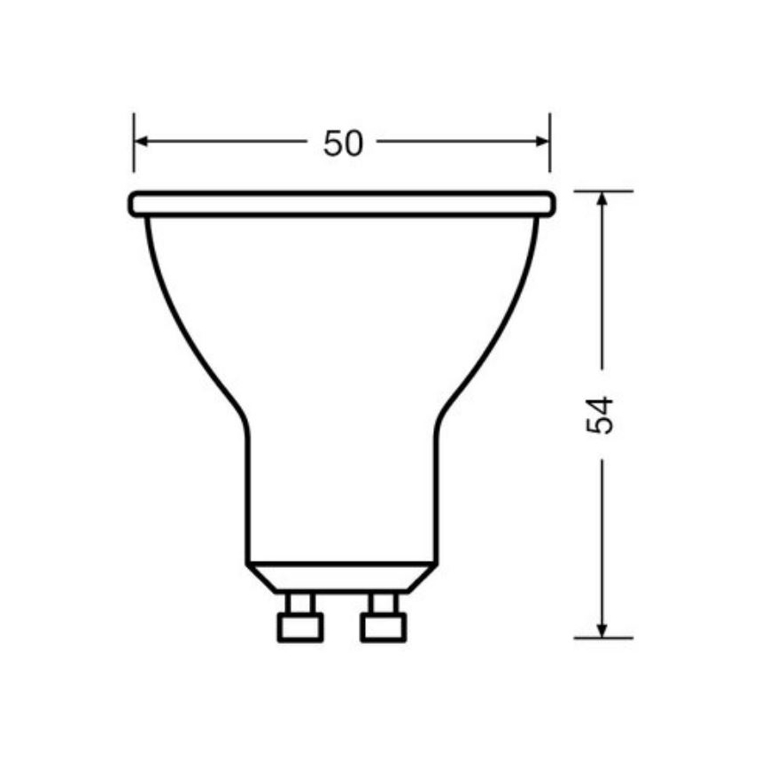 SET 3x LED Žarnica PAR16 GU10/6,9W/230V 4000K - Osram